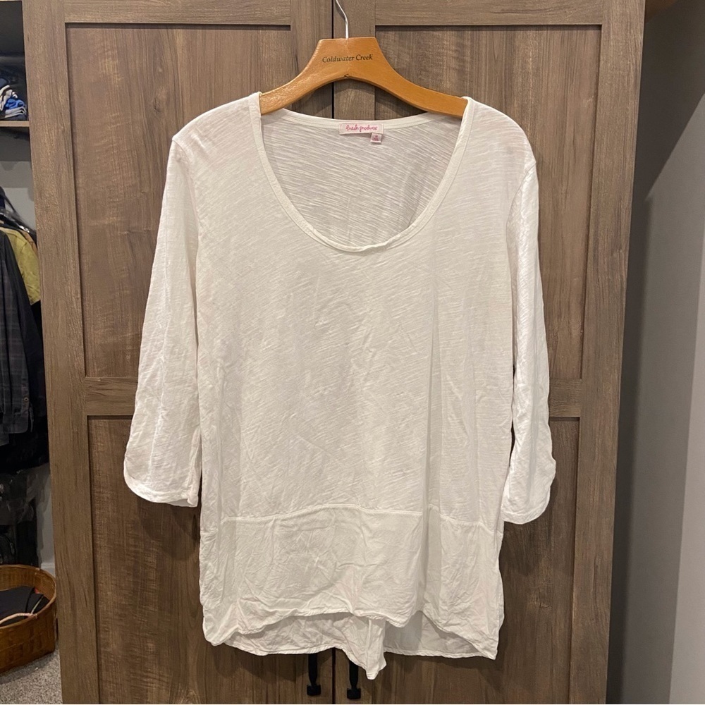 Fresh Produce White top tunic Shirt Medium